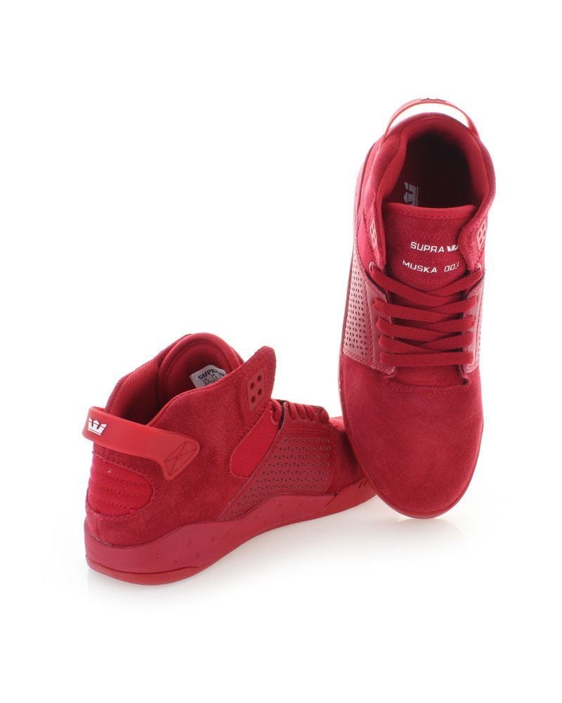 Supra Skytop Iii Red Supra Skytop III 08000-605-M Mens Red Suede