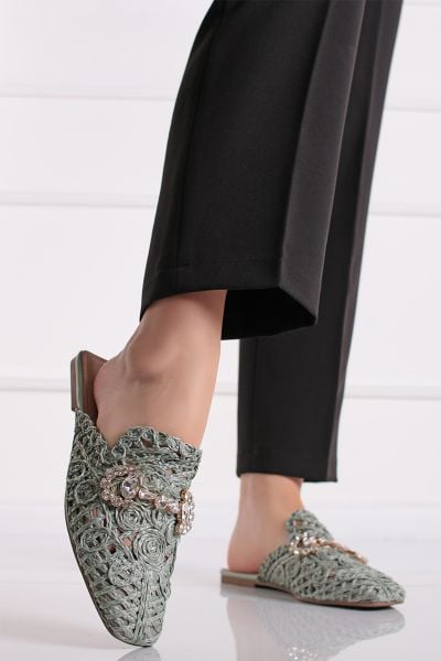 Mátové mule pantofle Annie